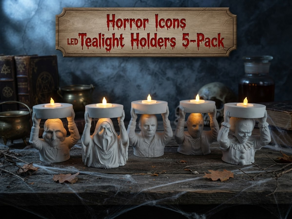 Horror Icons LED Tealight Holders 5-Pack - 1