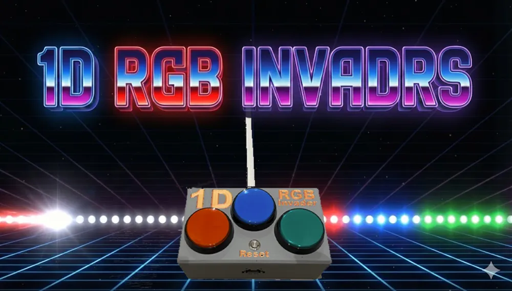 1D RGB Invader [Retro-Spiel] – Kostenloses 3D-Druckmodell – MakerWorld
