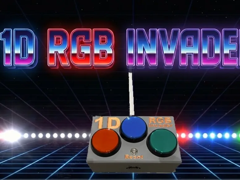 1D RGB Invader [Retro Game]