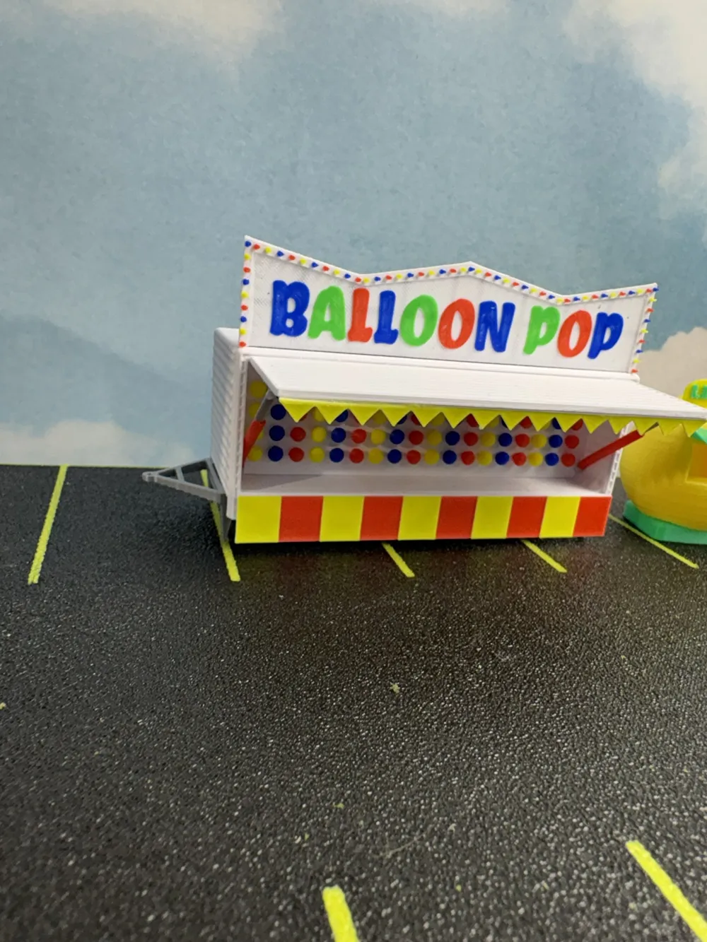 HO Scale Balloon Game 1/87 - Free 3D Print Model - MakerWorld
