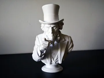 Figura decorativa: Uncle Sam 'I Want You' Bust - Classic Art Statue — vista de referencia 3