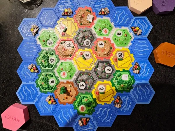 Tuiles emboîtables pour Catane (sans aimants)