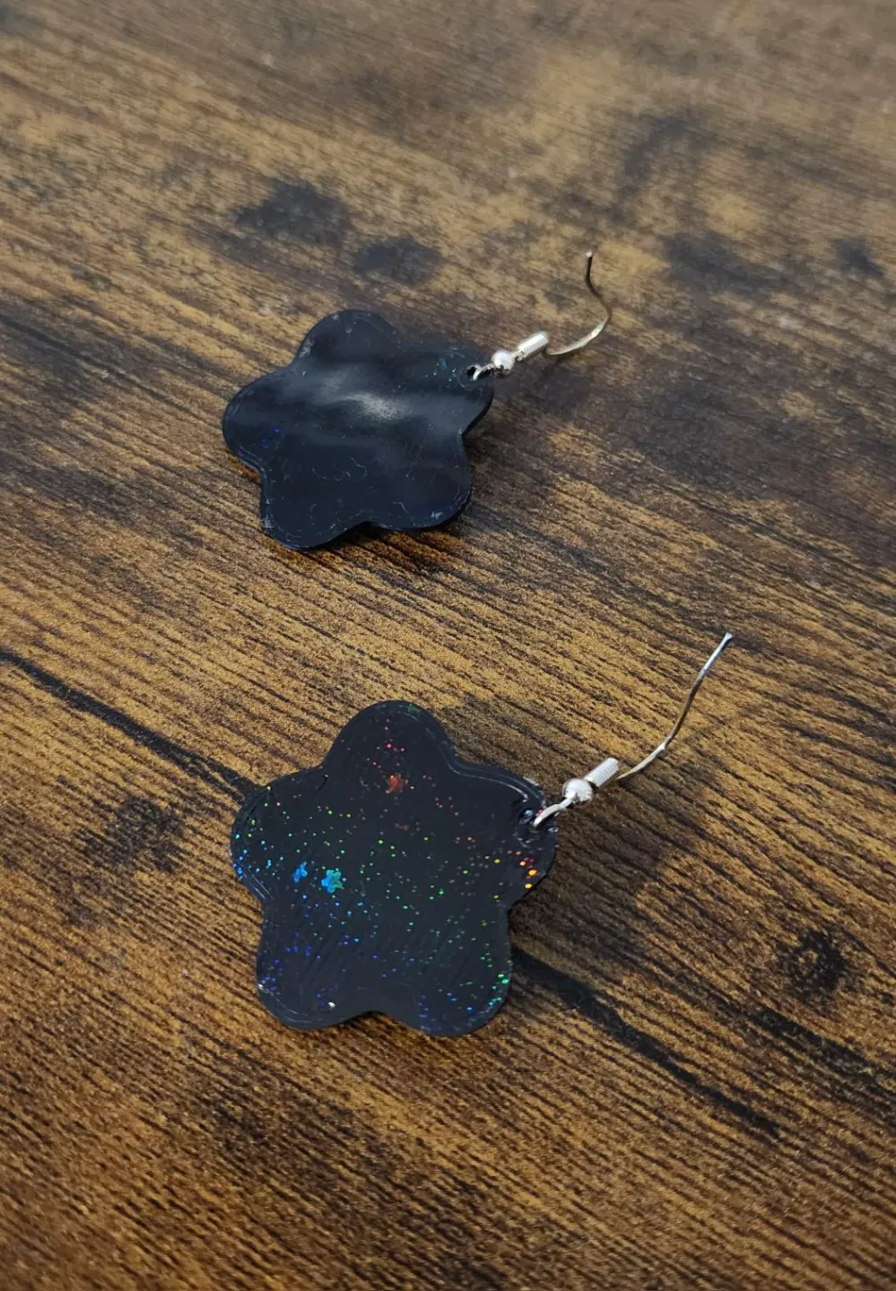 Star earrings AMS & NO AMS view 3