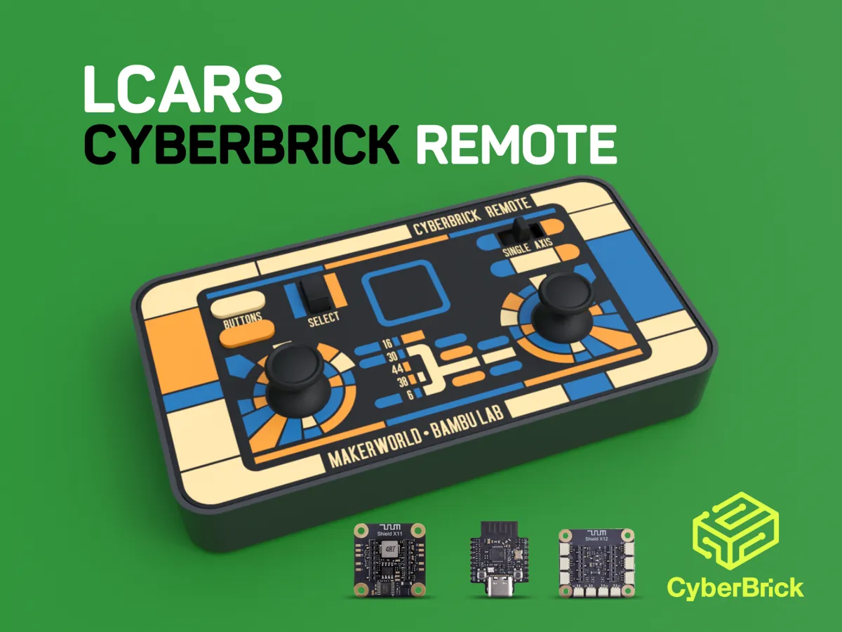 LCARS CYBERBRICK REMOTE by MauricioDUARTE MakerWorld: Download Free 3D Models - 3D model önizlemesi