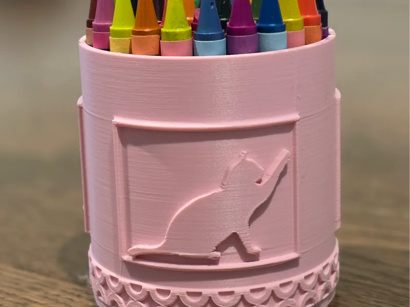 Cat Themed Crayon Holder