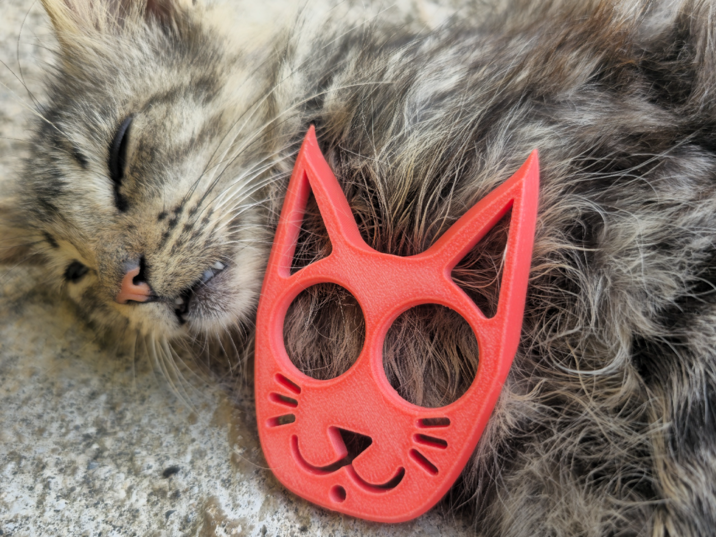Cat Self-Defense Keychain Accessory