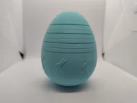 Œuf de Pâques ouvrant avec décor lapin — photo 3