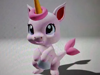 Cute Mermicorn