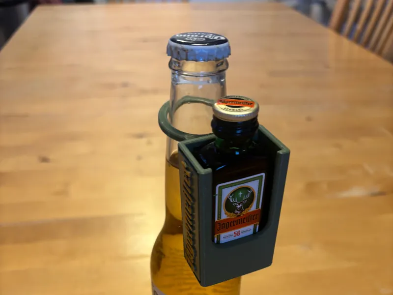 Beer bottle hanger for 2cl Jägermeister bottle