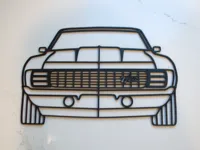Version 1 - lines only, no back window or rearview mirror.