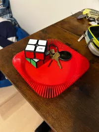 Vide-poche côtelé pour clés et pièces, format court — photo 5