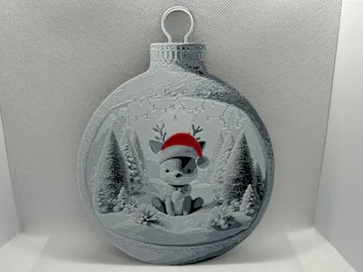Christmas Bauble / Cute Reindeer