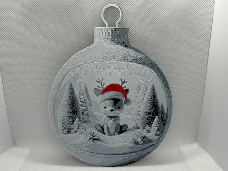 Christmas Bauble / Cute Reindeer