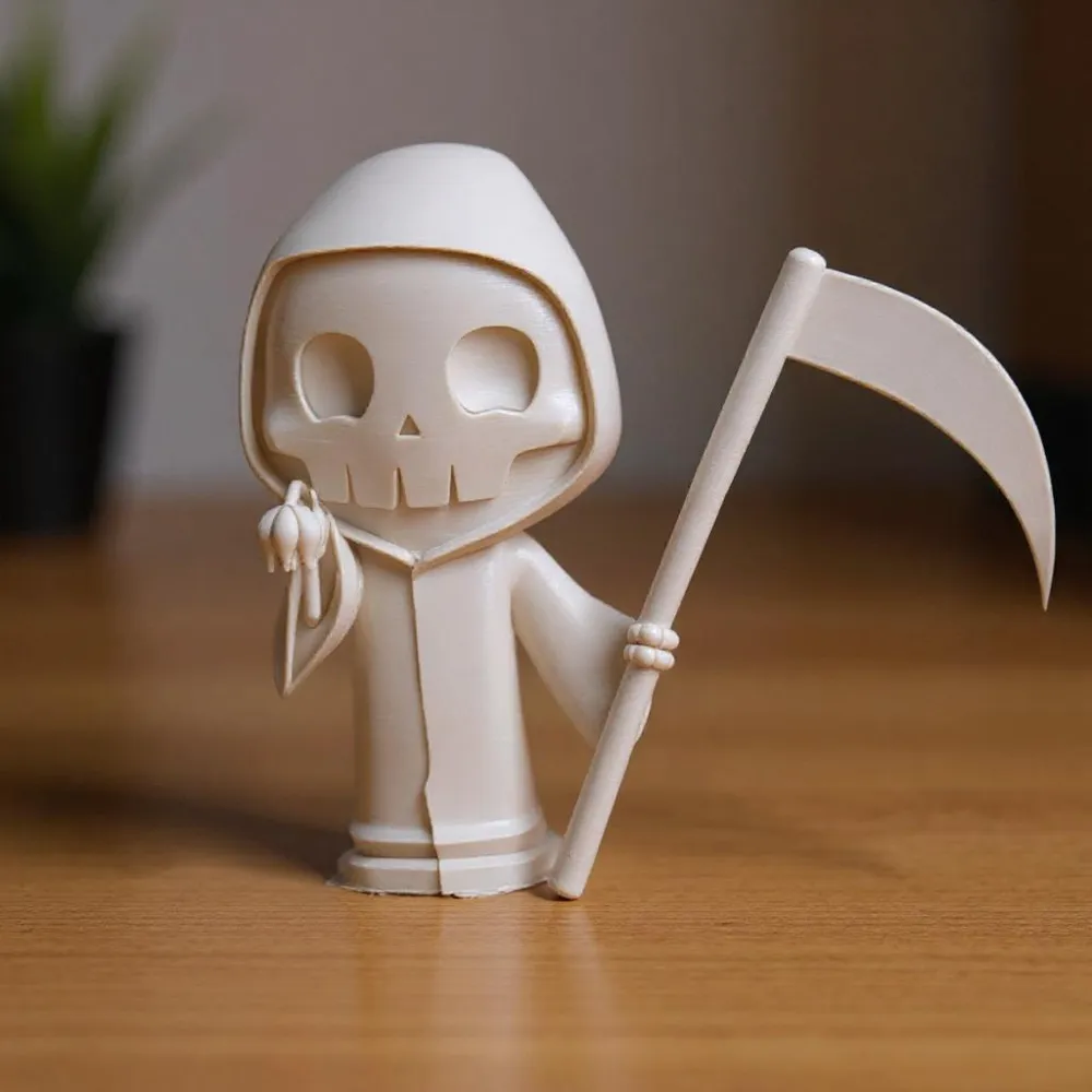 Cute Grim Reaper 3D Model – Fun Skeleton Figure - Free 3D Print Model ...