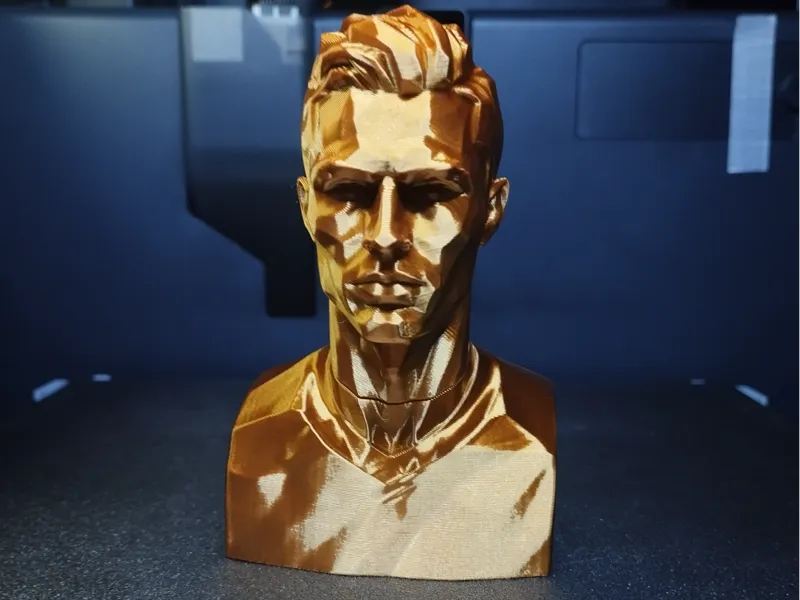 Bust Cristiano Ronaldo Modern Art - Low Poly 