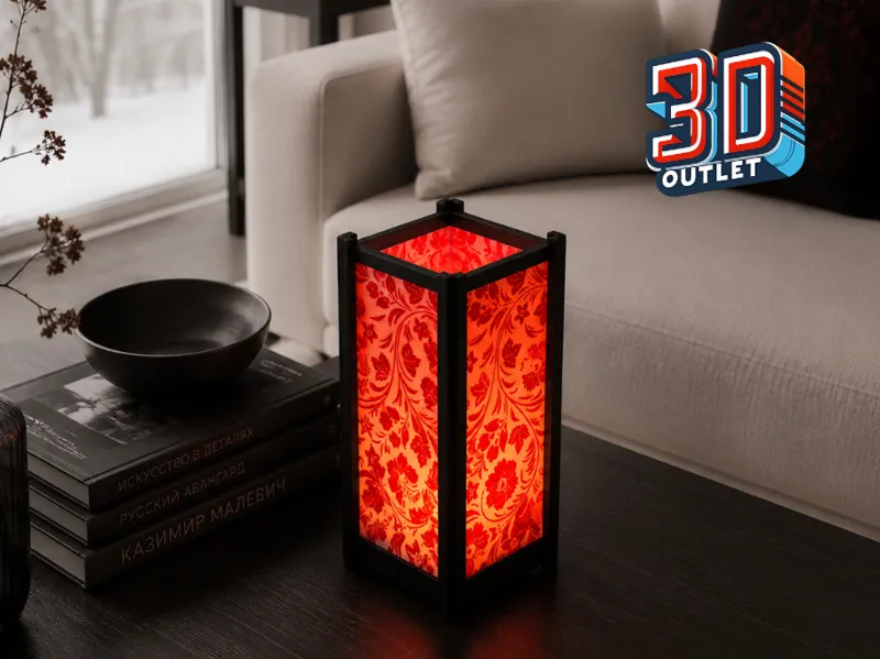 Russian style stained glass lamp by 3D-OUTLET