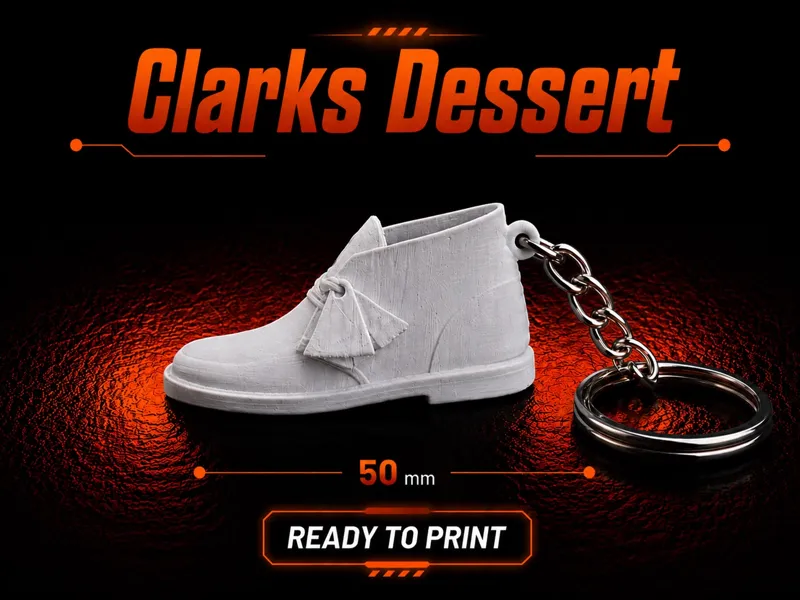 Keychain  Clarks Desert Boot 