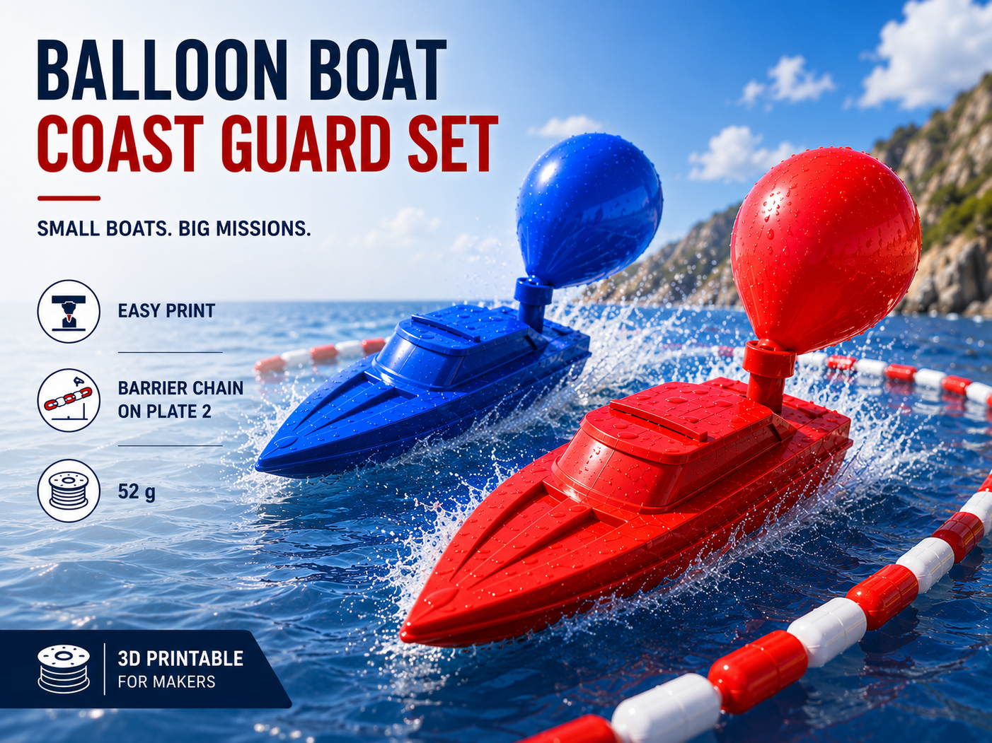 Balloon Boat - Küstenwache Set 