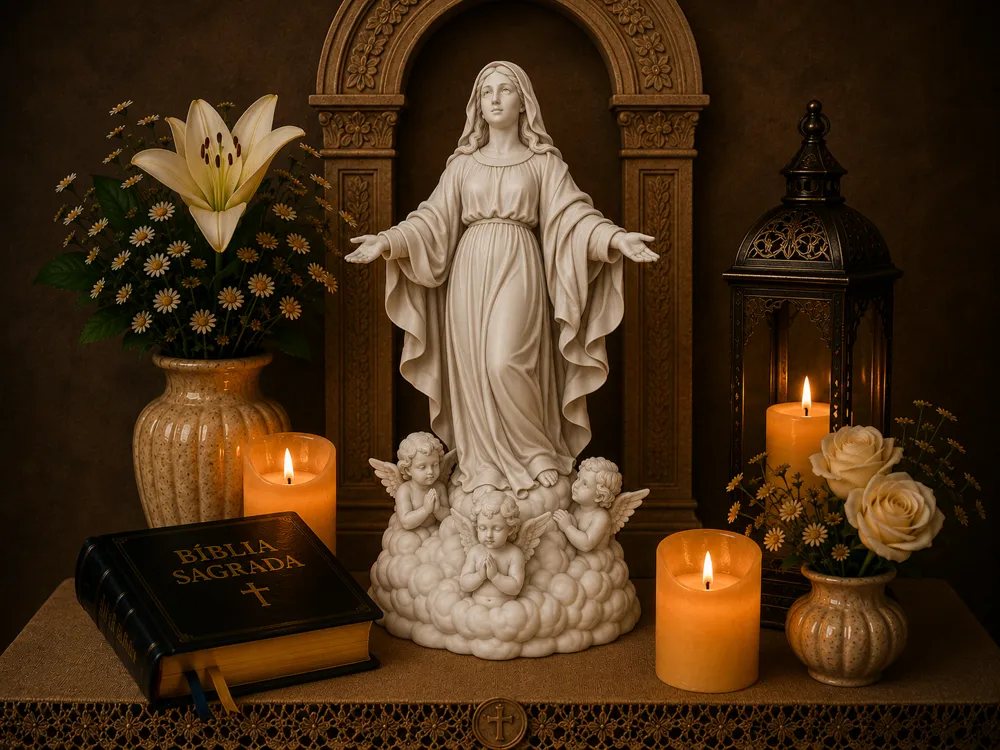 Modelo para impresión 3D: Nossa Senhora da Assunção. Referencia del modelo original.
