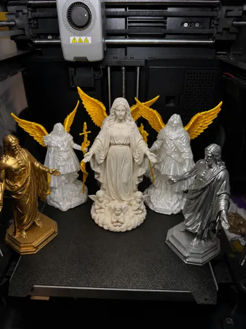 Modelo para impresión 3D: Nossa Senhora da Assunção — vista de referencia 3
