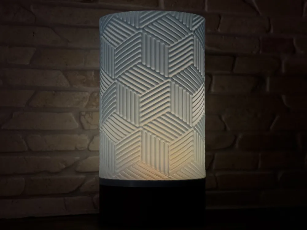 Cubes LED Tea Light Candle Holder Ø8 cm - Free 3D Print Model - MakerWorld