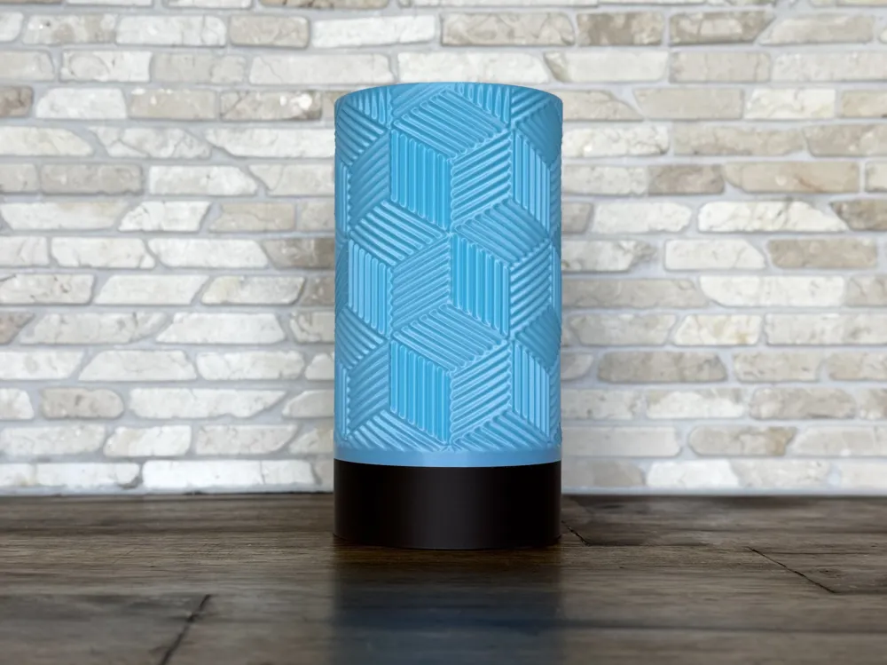 Cubes LED Tea Light Candle Holder Ø8 cm - Free 3D Print Model - MakerWorld