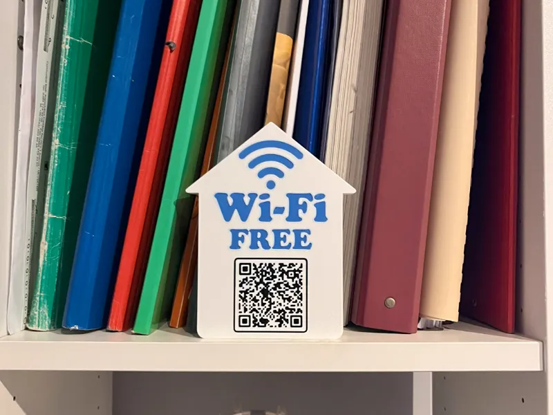 Funny Wi-Fi Free QR Sign