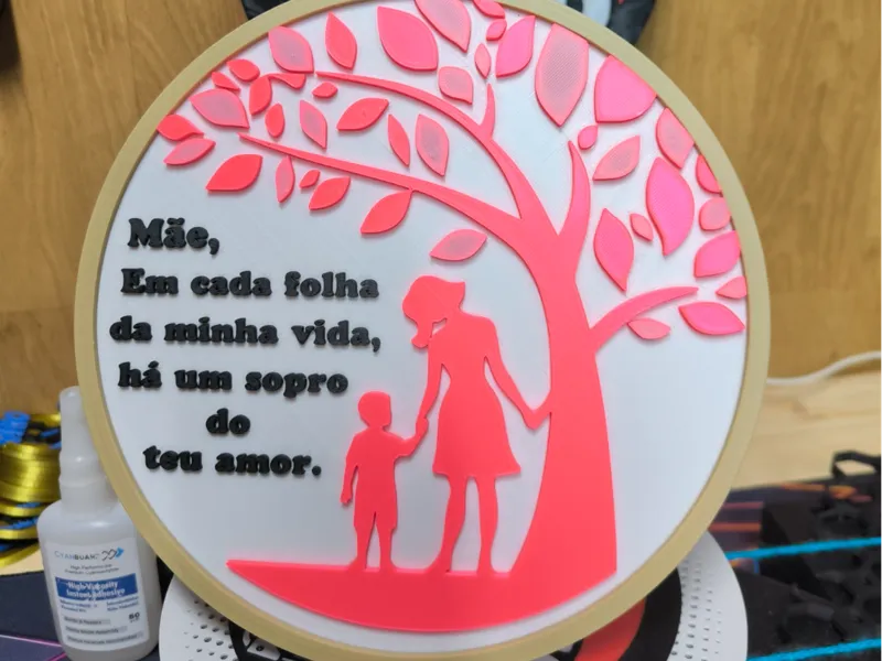 Placa Decorativa  - Homenagem às Mães