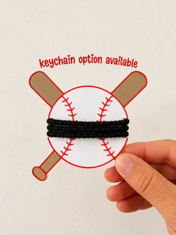 Accesorio para sujetar ligas de cabello: Baseball Ponytail Holder | Hair Tie Organizer — vista de referencia 2