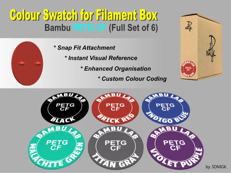 Filament Box Swatch - Bambu PETG CF