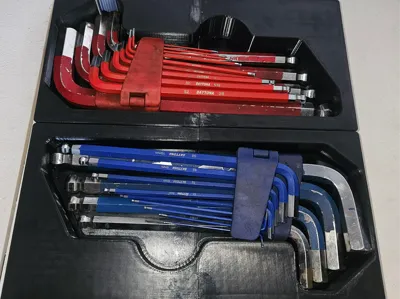 Jumbo Allen Key Gridfinity Metric & Imperial (AF)