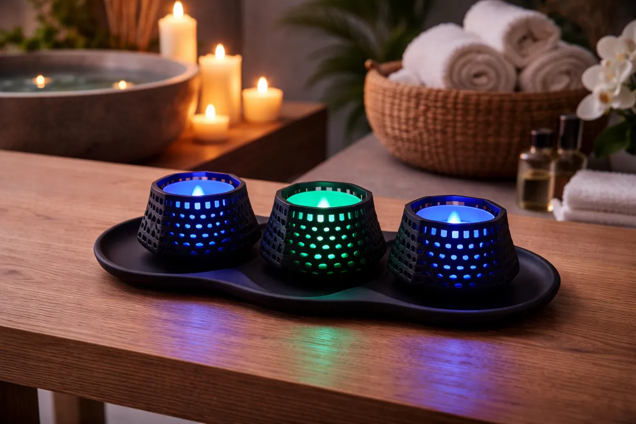 VØID Glow - Candle Holders and Base Plate view 2