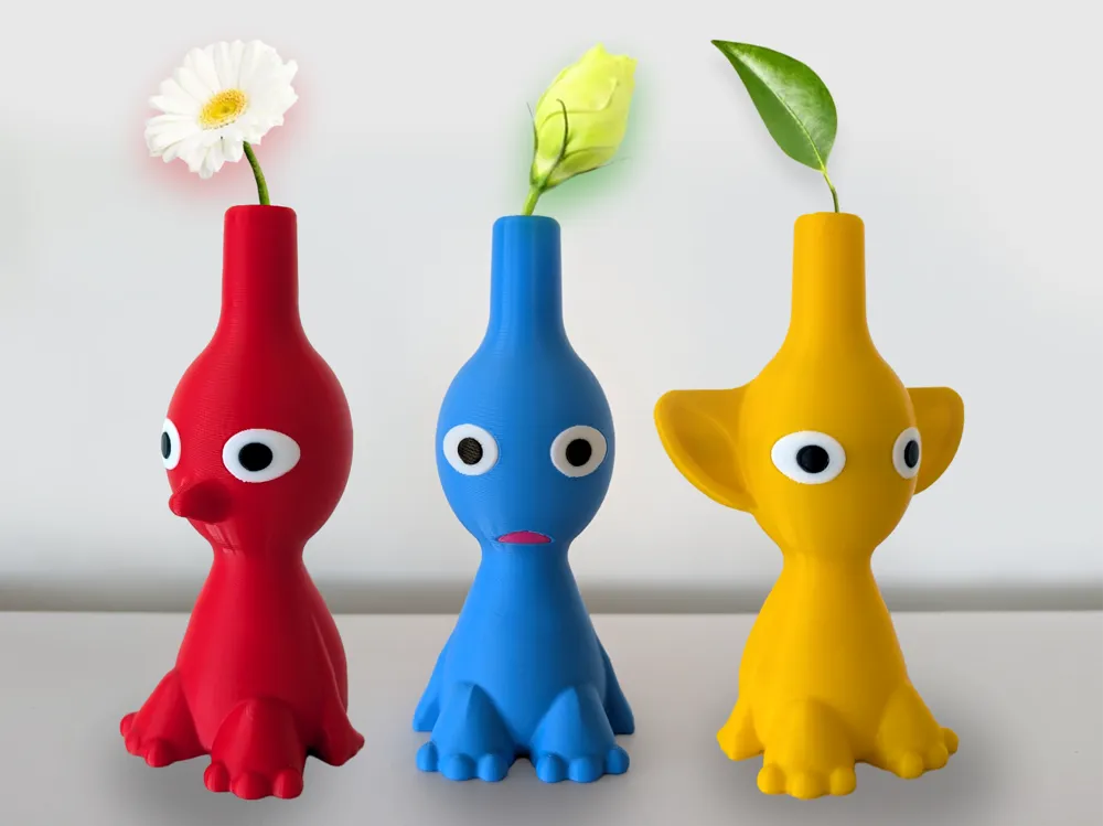 3Dプリント ピクミン花瓶 - 無料3Dモデル -MakerWorld
