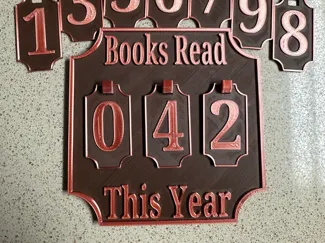 Books Read Sign