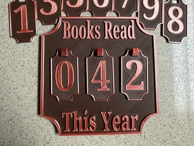 Books Read Sign