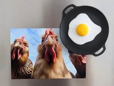 Egg Fridge Magnet