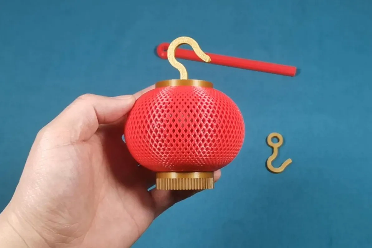 Miniatura 3 do modelo 3D 【“福”灯笼】春节气氛拉满——单灯笼版
