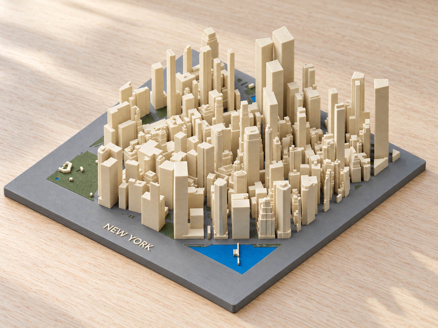 New York Lower Manhattan - 3D City Map | AMS 3MF 3D model
