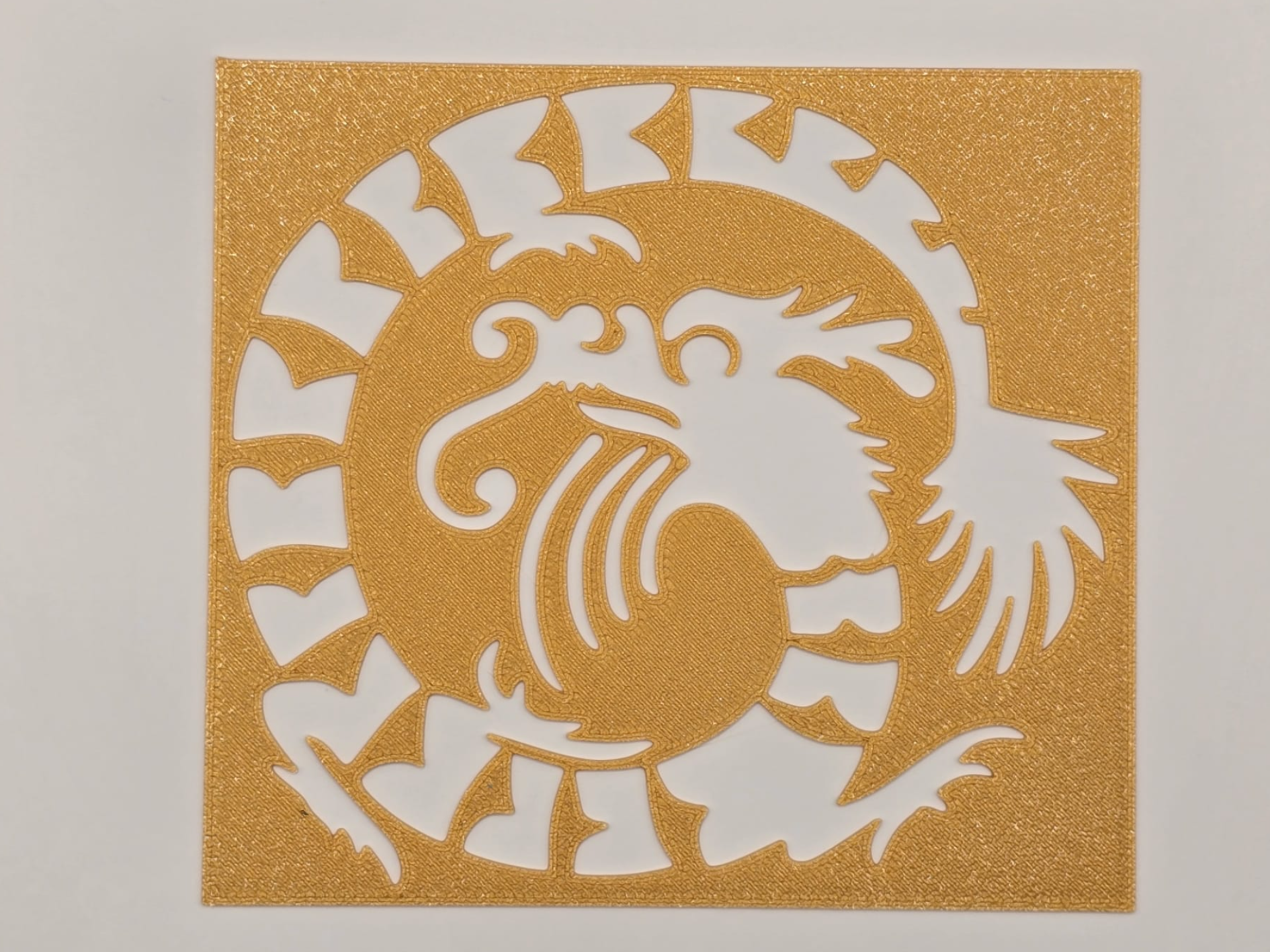 Dragon Stencil Craft Festive Template