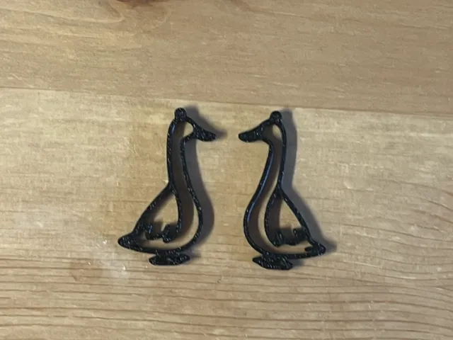 duck earrings