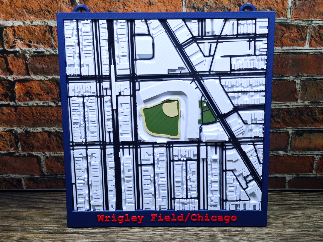 Chicago Cubs Wrigley Field MLB Stadion Free 3D Print Model MakerWorld 