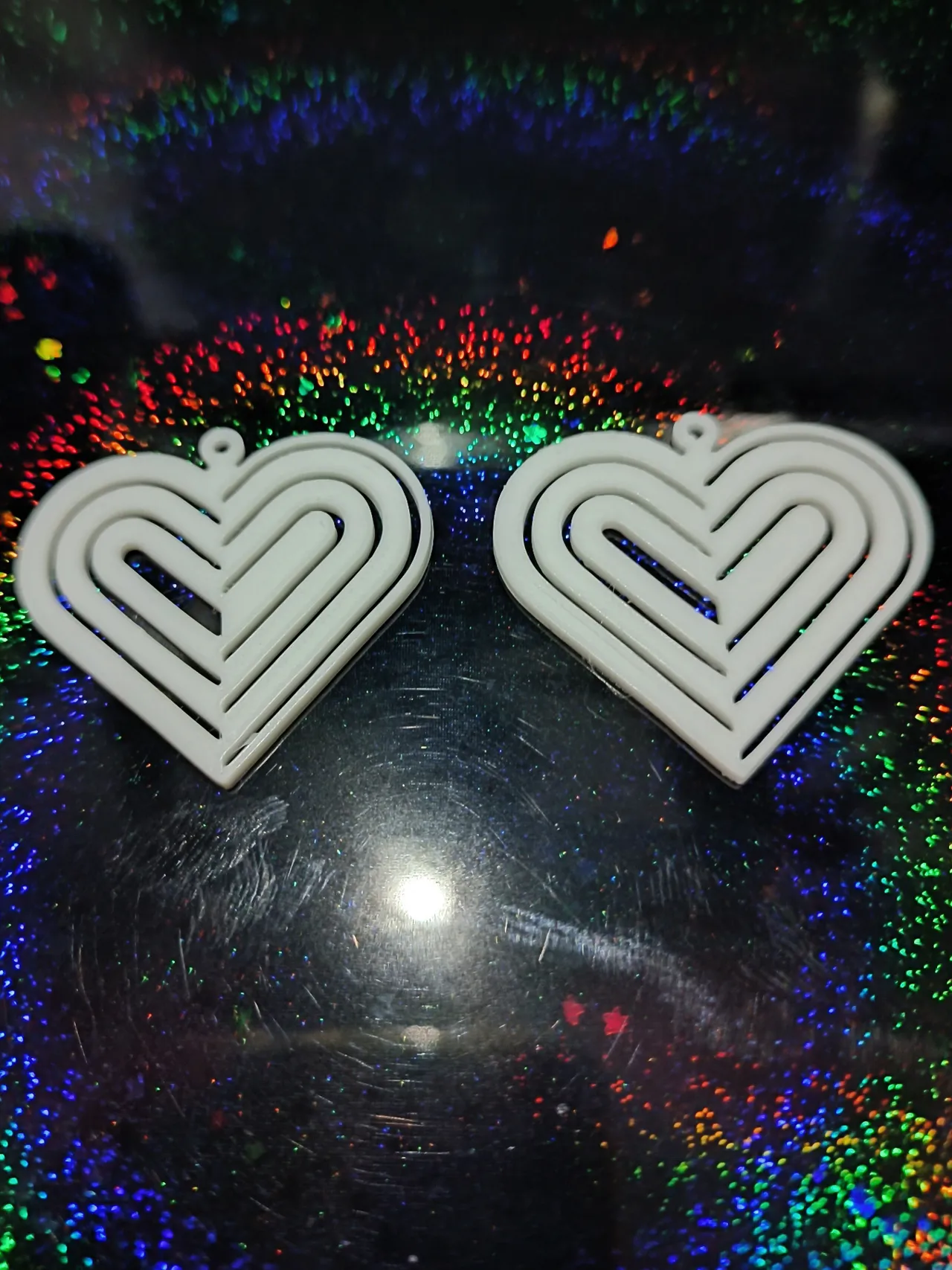 Heartwave of Love Earrings view 2