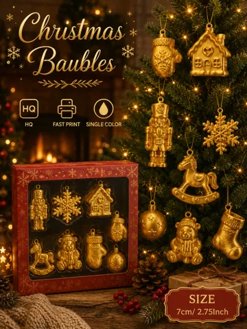 Letrero o emblema decorativo: Christmas Baubles – Part 2 — vista de referencia 2