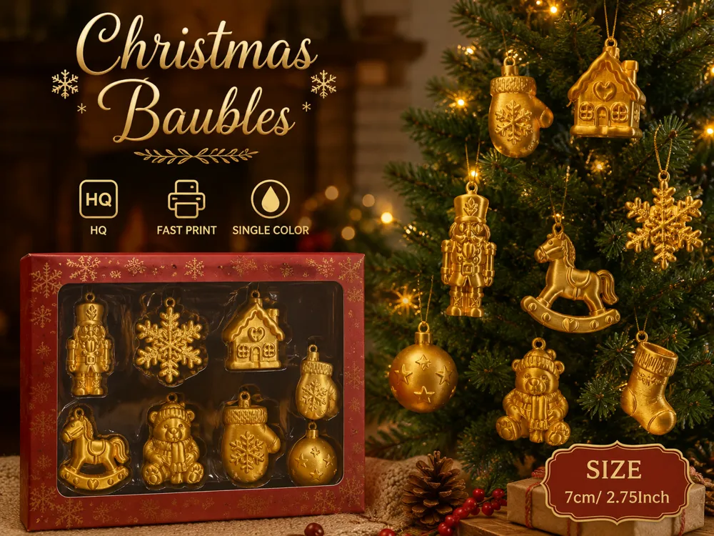 Letrero o emblema decorativo: Christmas Baubles – Part 2. Referencia del modelo original.