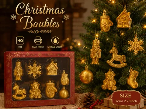 Letrero o emblema decorativo: Christmas Baubles – Part 2 — referencia de MakerWorld