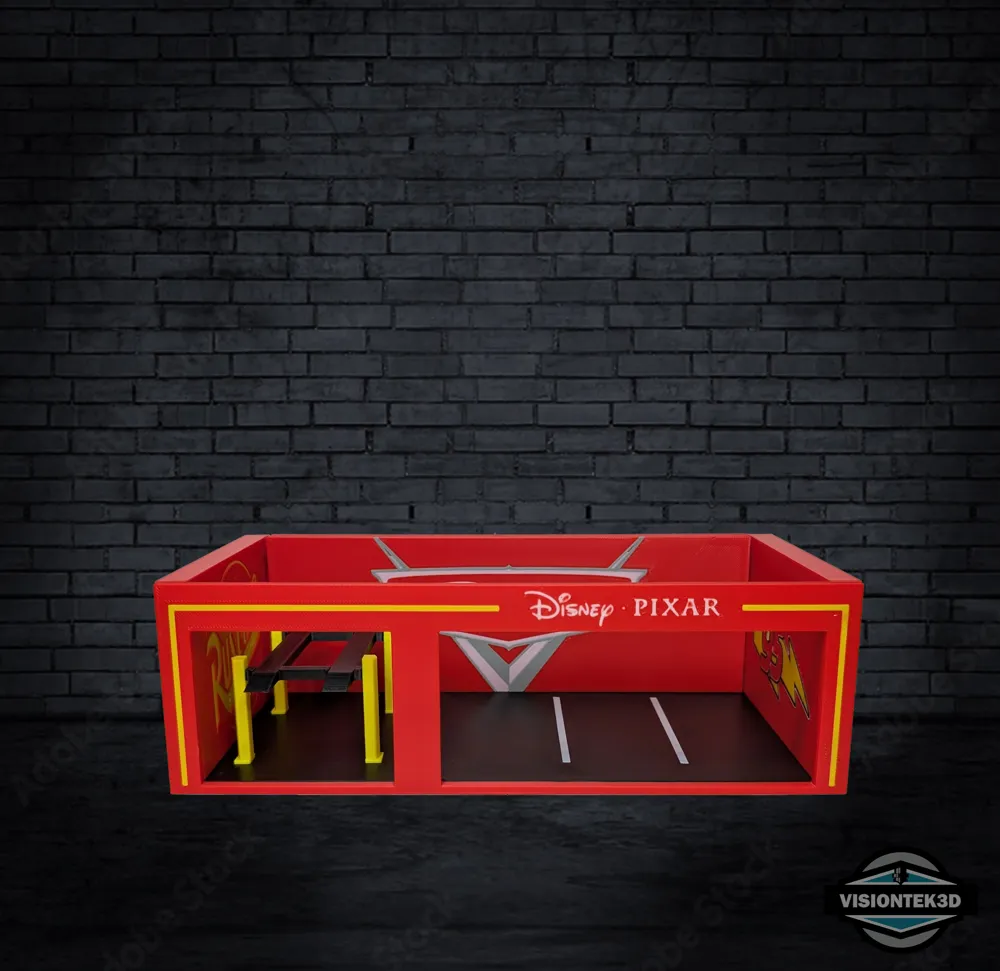 Disney Cars Rusteze 1:64 Garage Diorama - Free 3D Print Model - MakerWorld