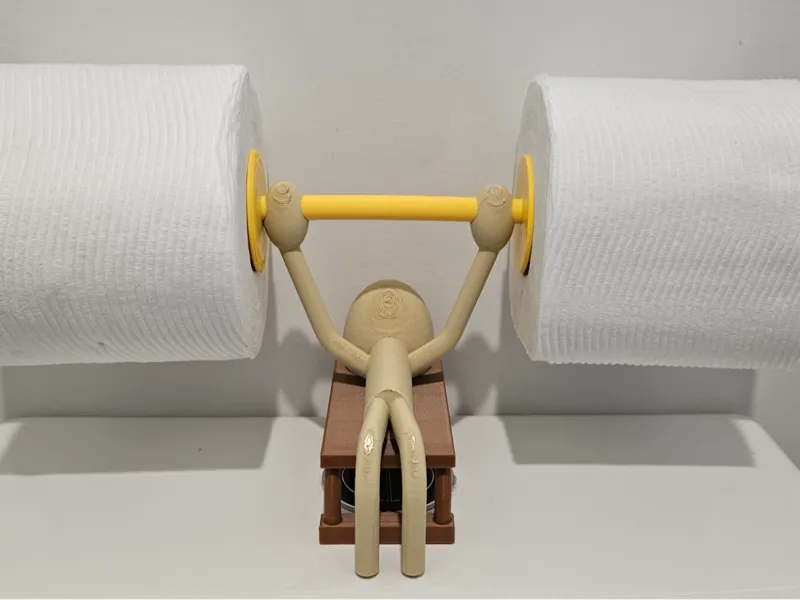 bench press toilet roll holder