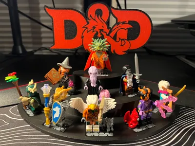 D&D Minifig Display Stand - Customizable