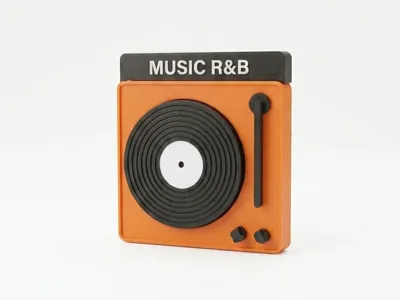 Groove-Magnet: Customizable Fridge Magnet