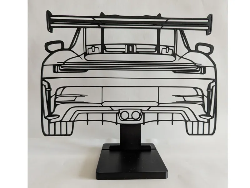 Porsche 911 GT3 RS back silhouette